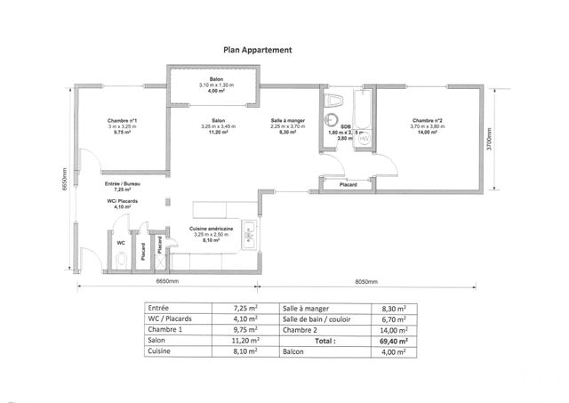 Afficher la photo en grand Appartement F4 à vendre - 4 pièces - 69.7 m2 - TOULON - 83 - PROVENCE-ALPES-COTE-D-AZUR - Century 21 Ouest Immo